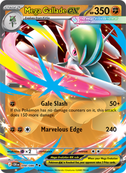 Mega Gallade ex 048 - Chaos Rising kart gorseli