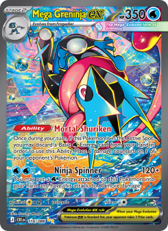 Mega Greninja ex 116 - Chaos Rising kart gorseli