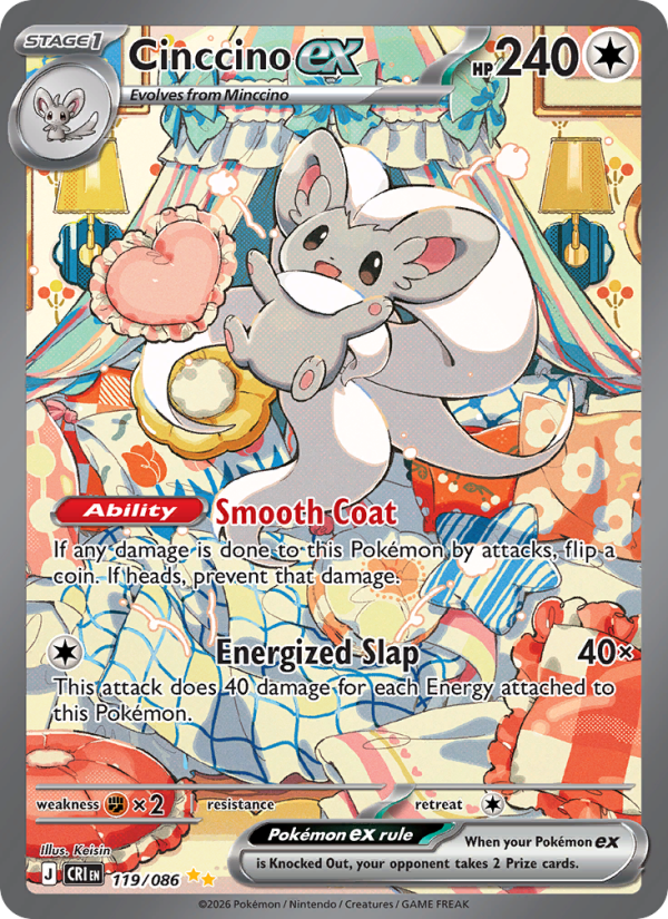 Cinccino ex 119 - Chaos Rising kart görseli