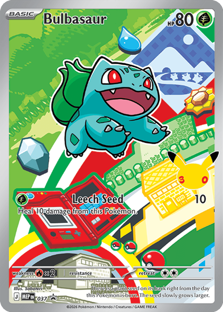 Bulbasaur 037 favori kart görseli