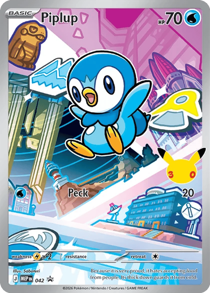 Piplup 042 - MEP Black Star Promos kart görseli