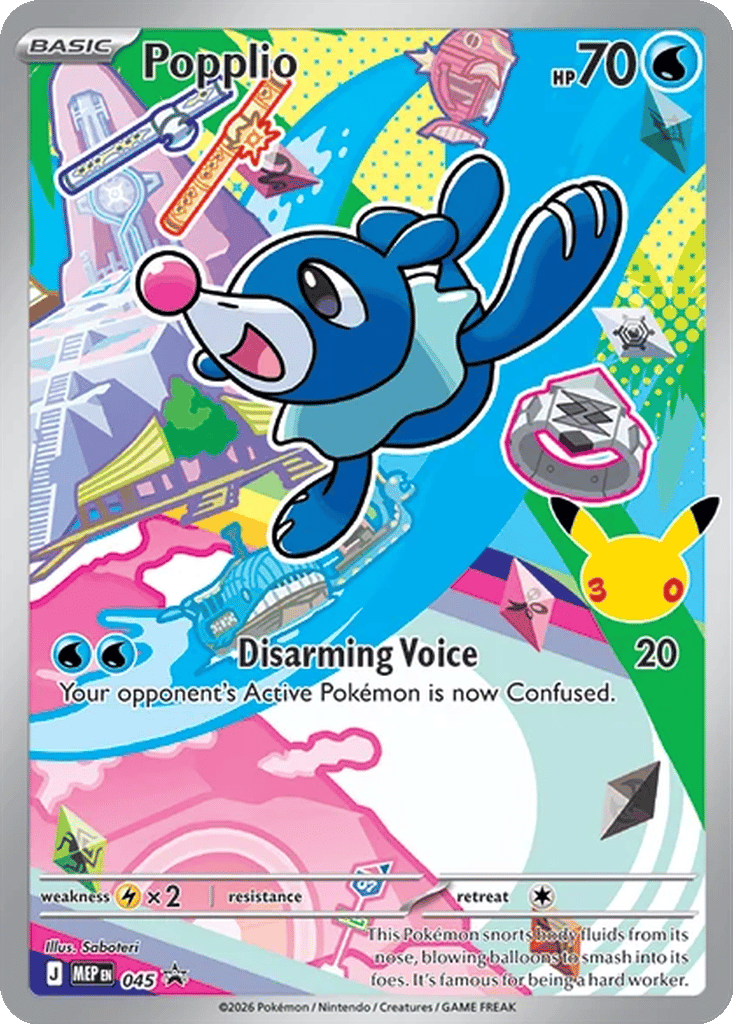 Popplio 045 - MEP Black Star Promos kart görseli