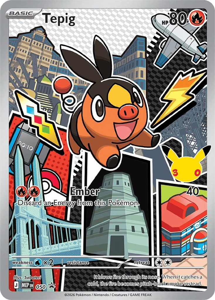 Tepig 050 - MEP Black Star Promos kart görseli