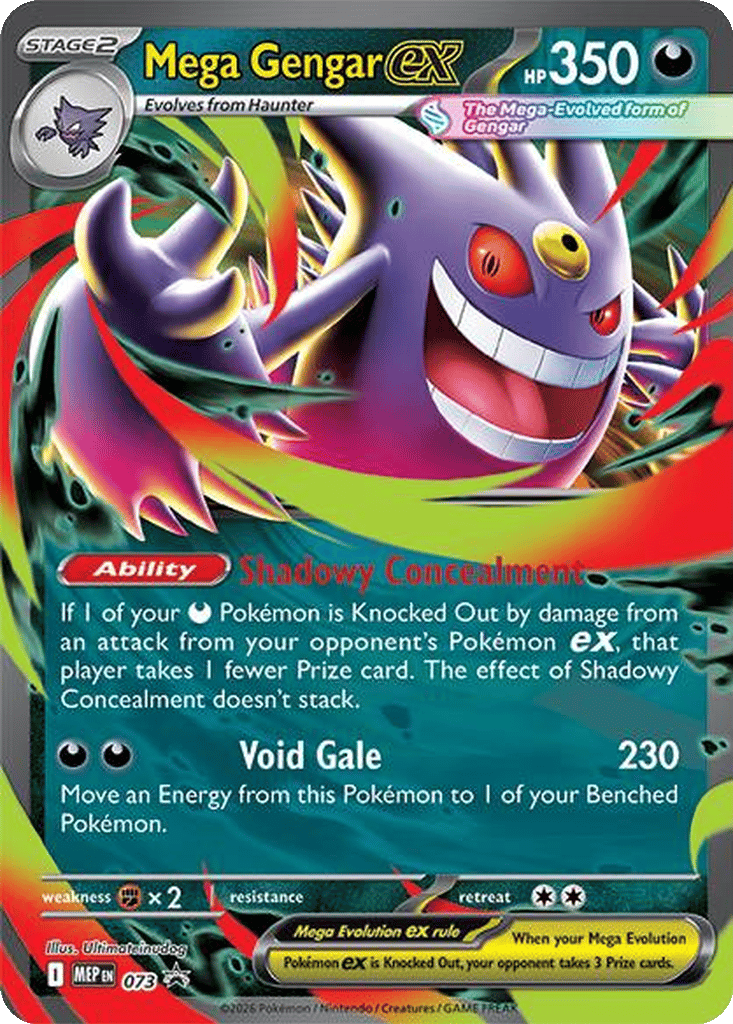 Mega Gengar ex 073 - MEP Black Star Promos kart görseli