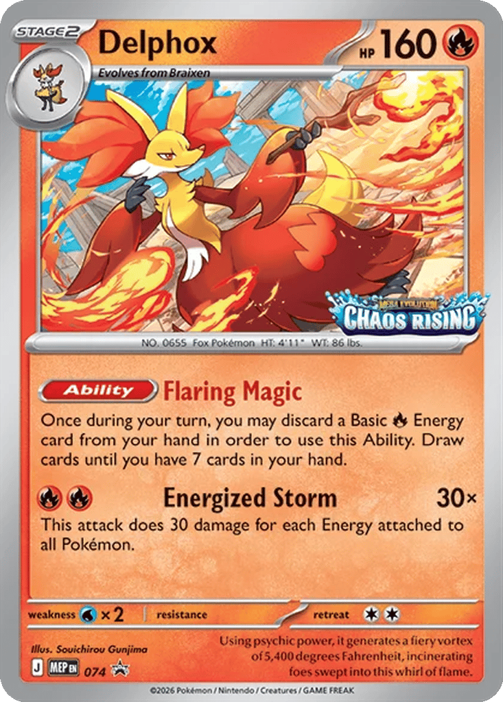 Delphox 074 - MEP Black Star Promos kart gorseli