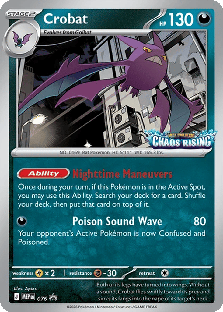 Crobat 076 - MEP Black Star Promos kart gorseli