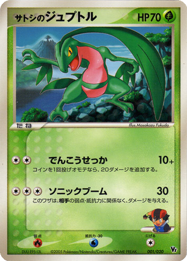 Ash's Grovyle kart görseli