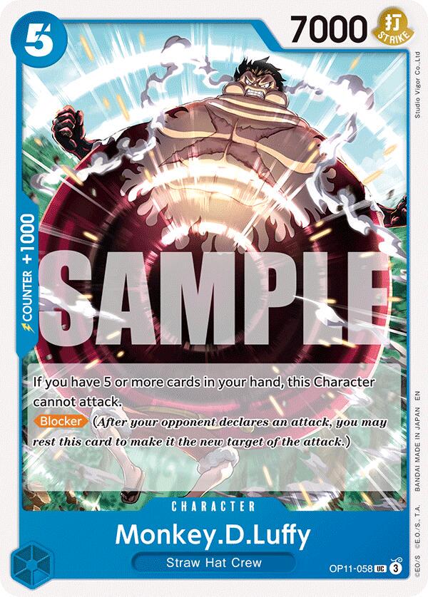 Monkey.D.Luffy OP11-058 - A Fist of Divine Speed OP11 kart görseli