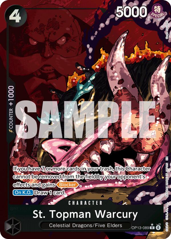 St. Topman Warcury OP13-089 - Carrying On His Will OP13 kart görseli