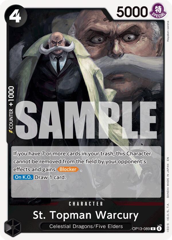 St. Topman Warcury OP13-089 - Carrying On His Will OP13 kart görseli