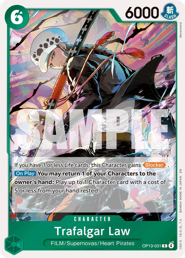 Trafalgar Law OP13-031 - Carrying On His Will OP13 kart görseli