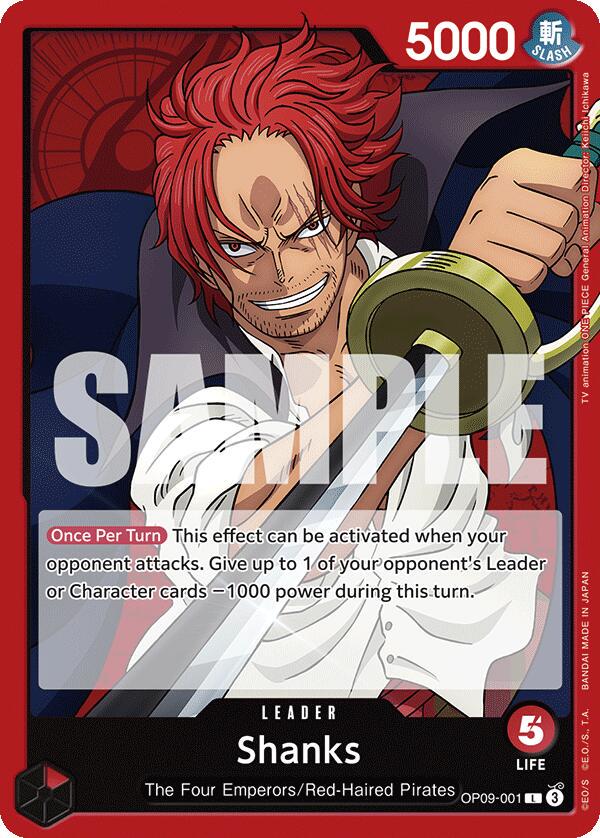 Shanks OP09-001 - Emperors in the New World OP09 kart görseli