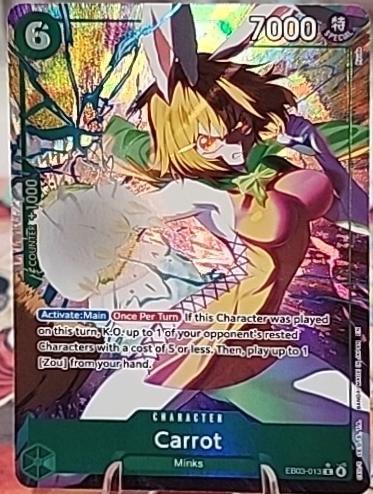 Carrot EB03-013 - Extra Booster: One Piece Heroine's Edition EB03 kart görseli