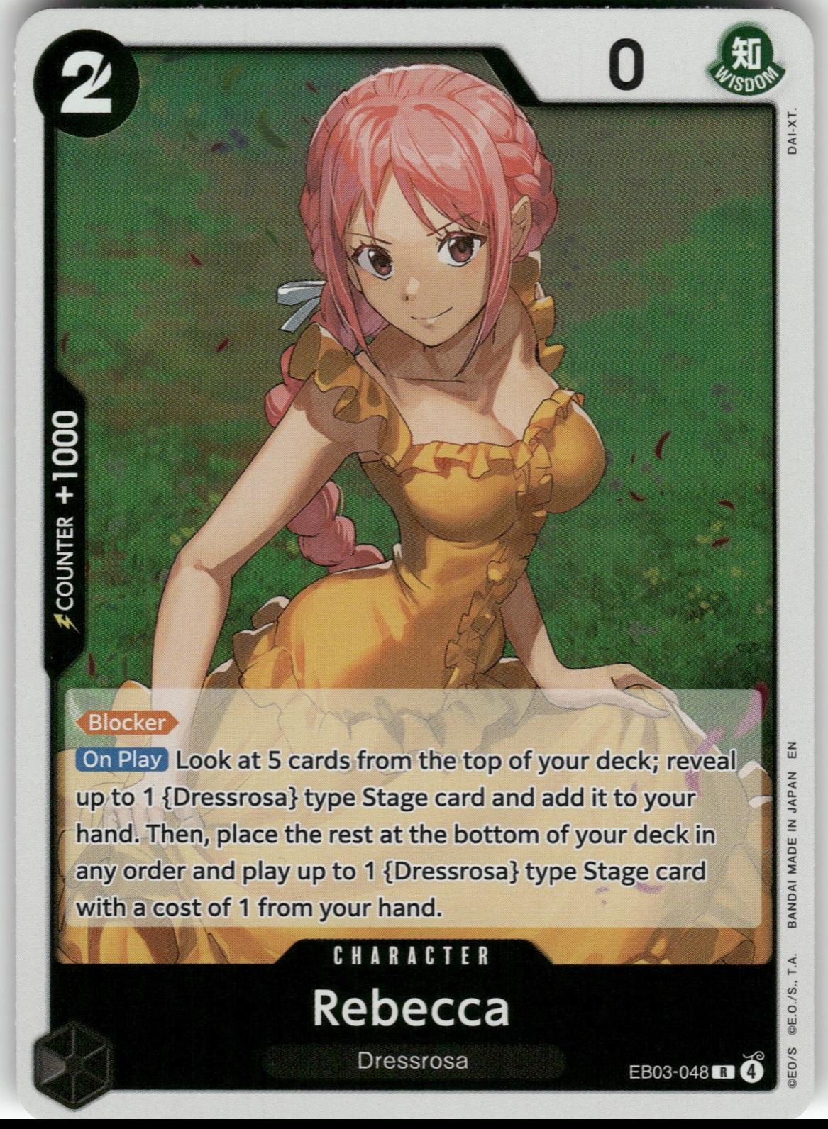Rebecca EB03-048 - Extra Booster: One Piece Heroine's Edition EB03 kart görseli