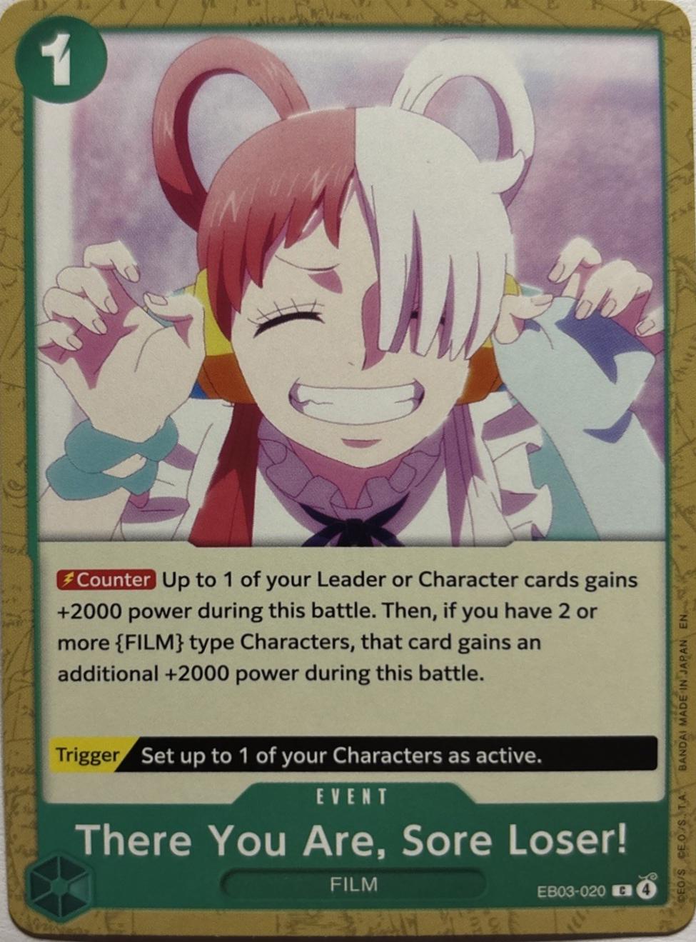 There You Are, Sore Loser! EB03-020 - Extra Booster: One Piece Heroine's Edition EB03 kart görseli