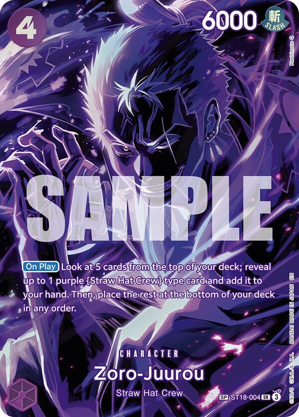 Zoro-Juurou ST18-004 - Legacy of the Master OP12 kart görseli