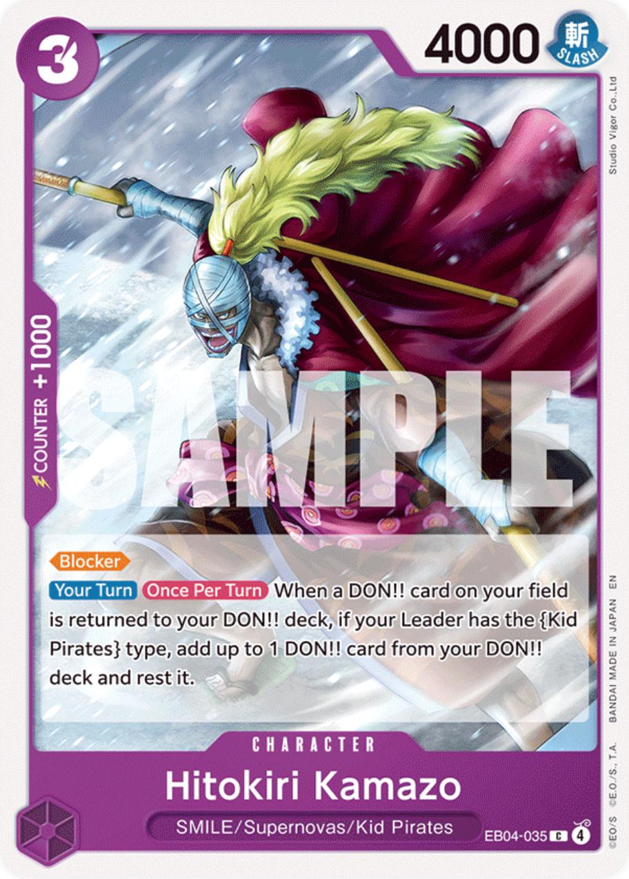 Hitokiri Kamazo EB04-035 - One Piece EB04 kart görseli