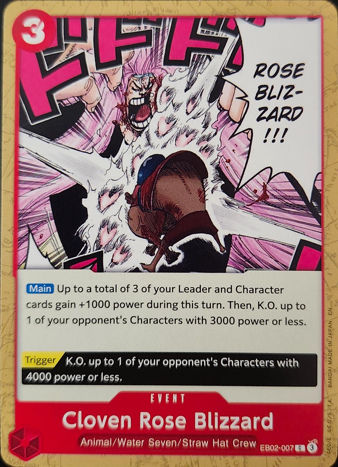 Cloven Rose Blizzard EB02-007 - Extra Booster: Anime 25th Collection EB02 kart görseli