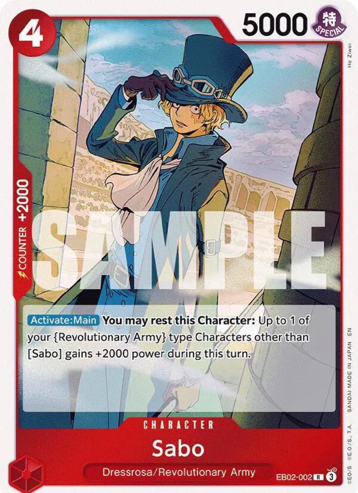Sabo EB02-002 - Extra Booster: Anime 25th Collection EB02 kart görseli