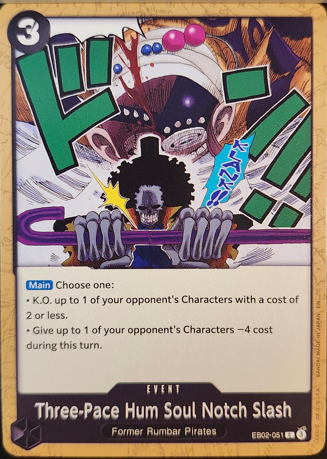 Three-Pace Hum Soul Notch Slash EB02-051 - Extra Booster: Anime 25th Collection EB02 kart görseli