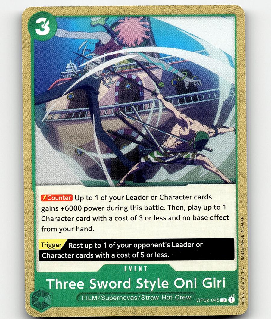 Three Sword Style Oni Giri