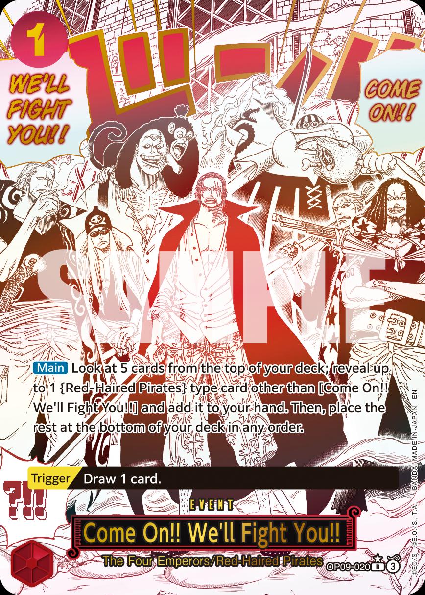 Come On!! We'Ll Fight You!! OP09-020 - Premium Booster Vol 2 PRB02 kart görseli