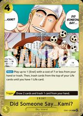 Did Someone Say...Kami? EB01-060 - Premium Booster Vol 2 PRB02 kart görseli