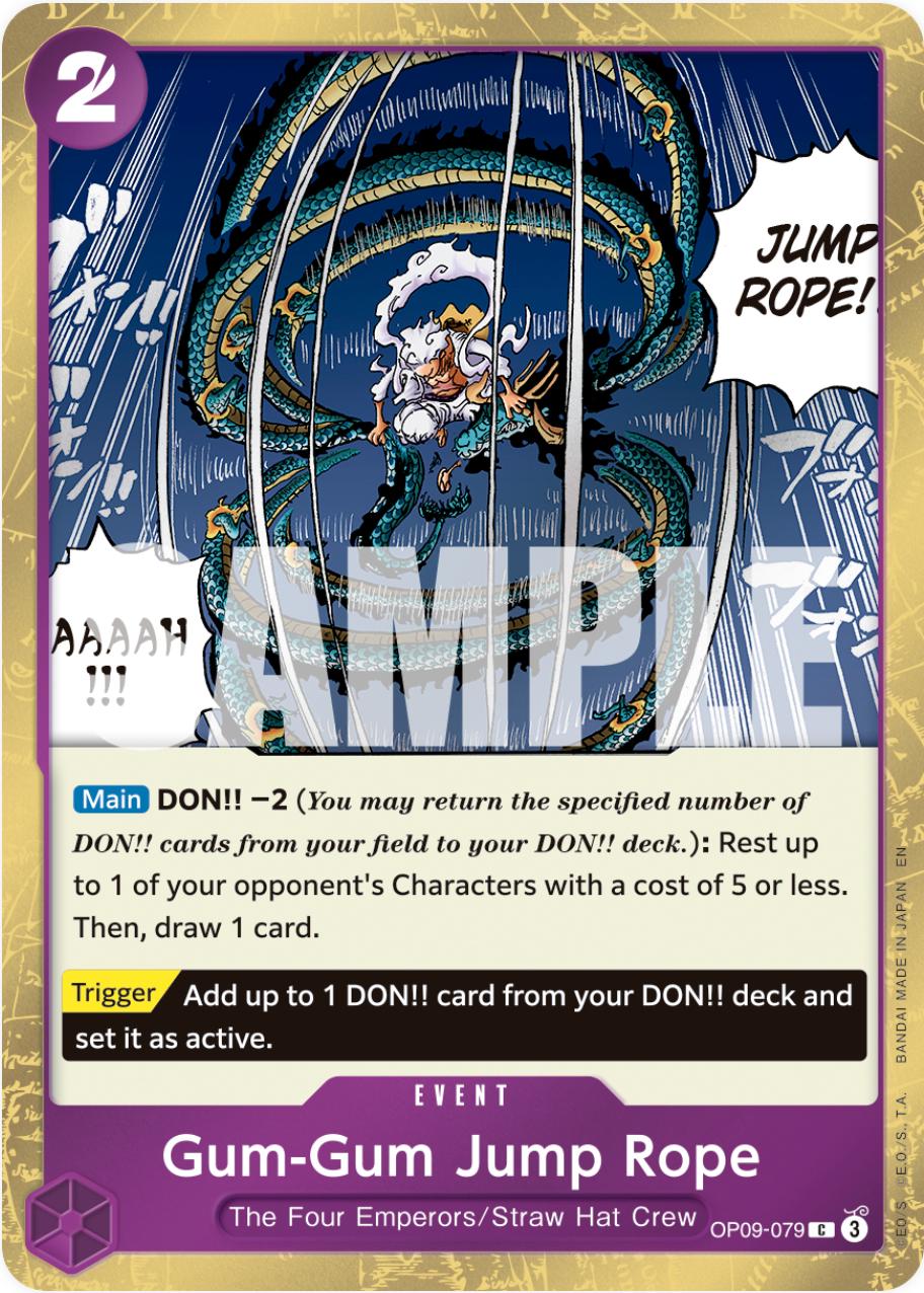 Gum-Gum Jump Rope OP09-079 - Premium Booster Vol 2 PRB02 kart görseli