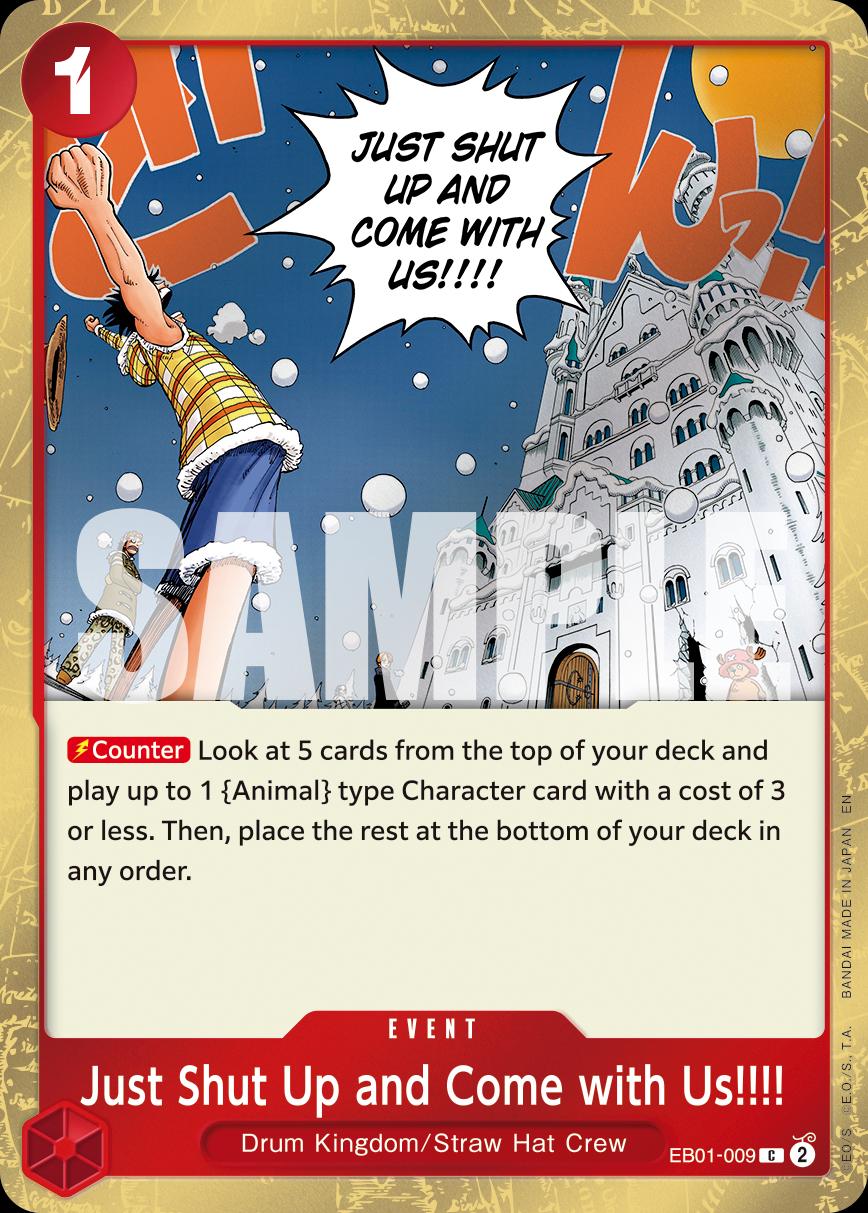 Just Shut Up And Come With Us!!!! EB01-009 - Premium Booster Vol 2 PRB02 kart görseli