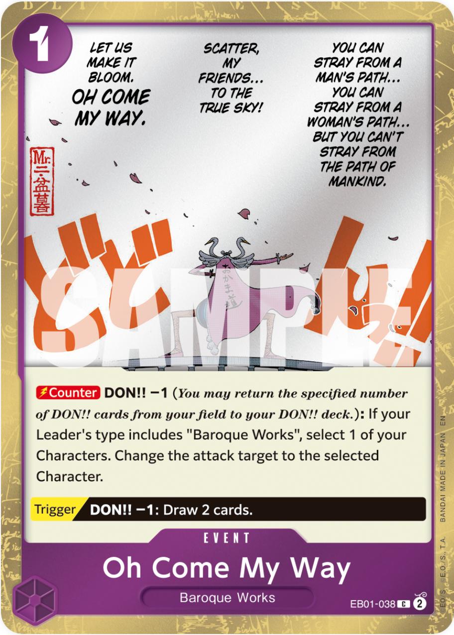 Oh Come My Way EB01-038 - Premium Booster Vol 2 PRB02 kart görseli