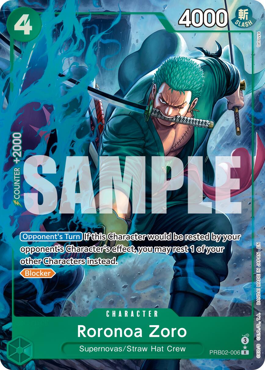 Roronoa Zoro PRB02-006 - Premium Booster Vol 2 PRB02 kart görseli
