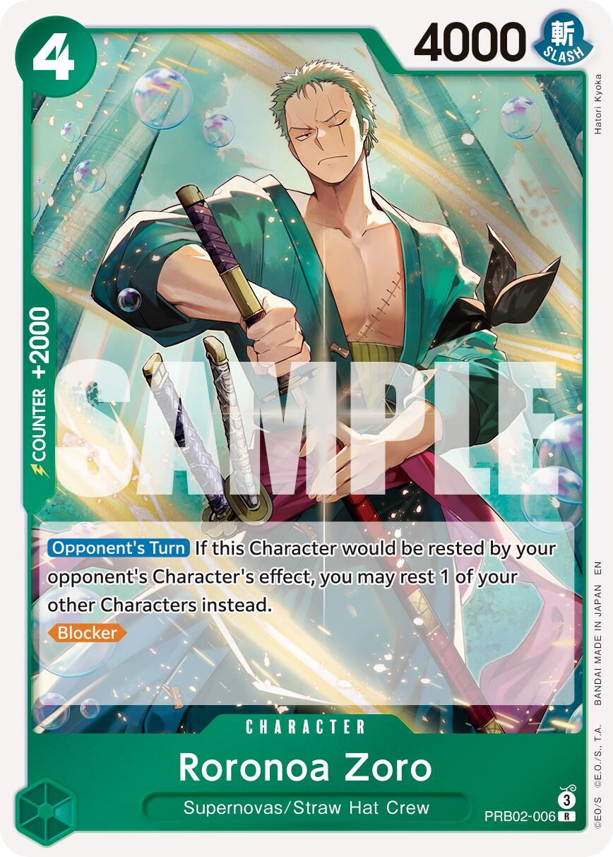 Roronoa Zoro PRB02-006 - Premium Booster Vol 2 PRB02 kart görseli