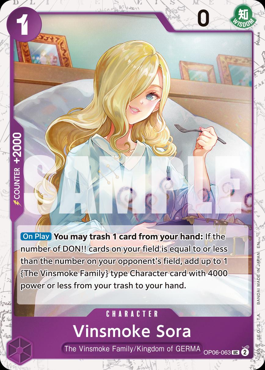 Vinsmoke Sora OP06-063 - Premium Booster Vol 2 PRB02 kart görseli