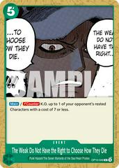 The Weak Do Not Have the Right to Choose How They OP10-040 - Royal Blood OP10 kart görseli