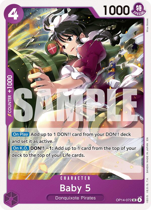 Baby 5 OP14-072 - The Azure Sea's Seven OP14 kart görseli