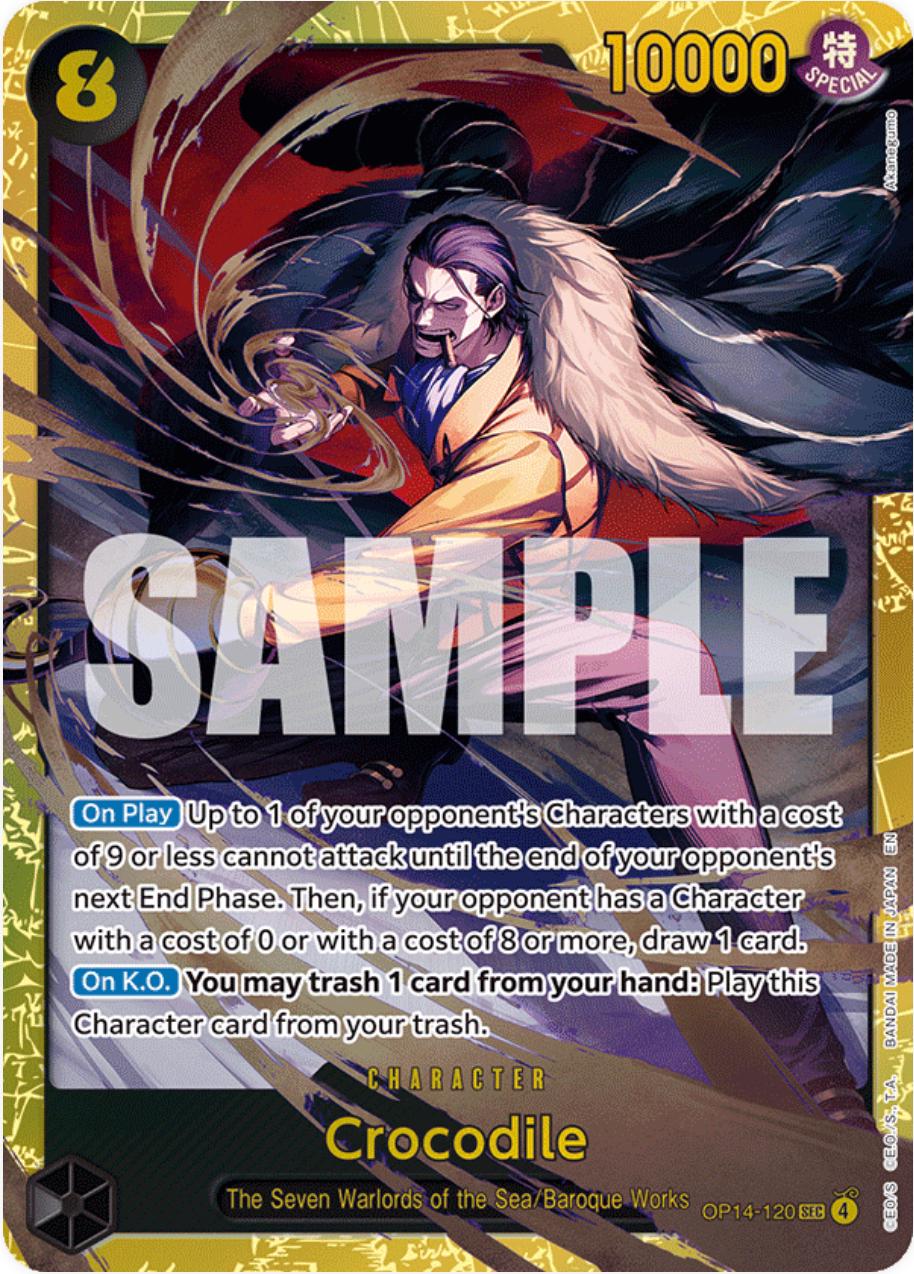 Crocodile OP14-120 - The Azure Sea's Seven OP14 kart görseli