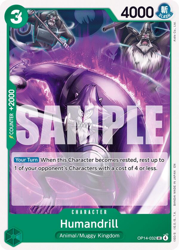 Humandrill OP14-032 - The Azure Sea's Seven OP14 kart görseli