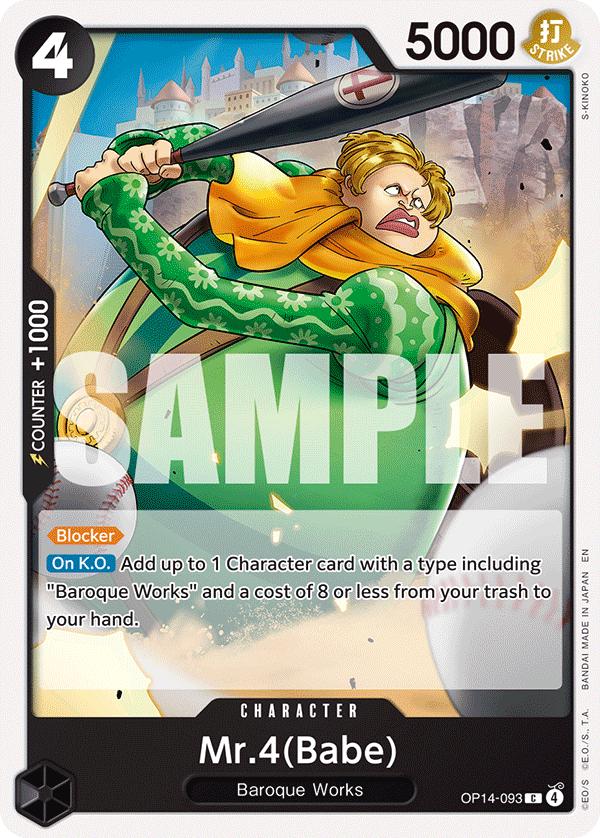 Mr.4 Babe OP14-093 - The Azure Sea's Seven OP14 kart görseli