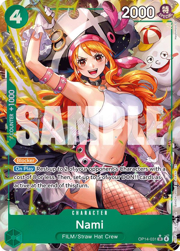 Nami - Alternate Art OP14-031 - The Azure Sea's Seven OP14 kart görseli