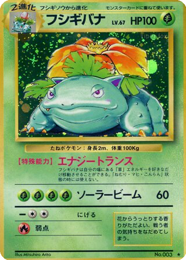 Venusaur kart görseli