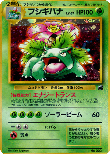 Venusaur kart görseli