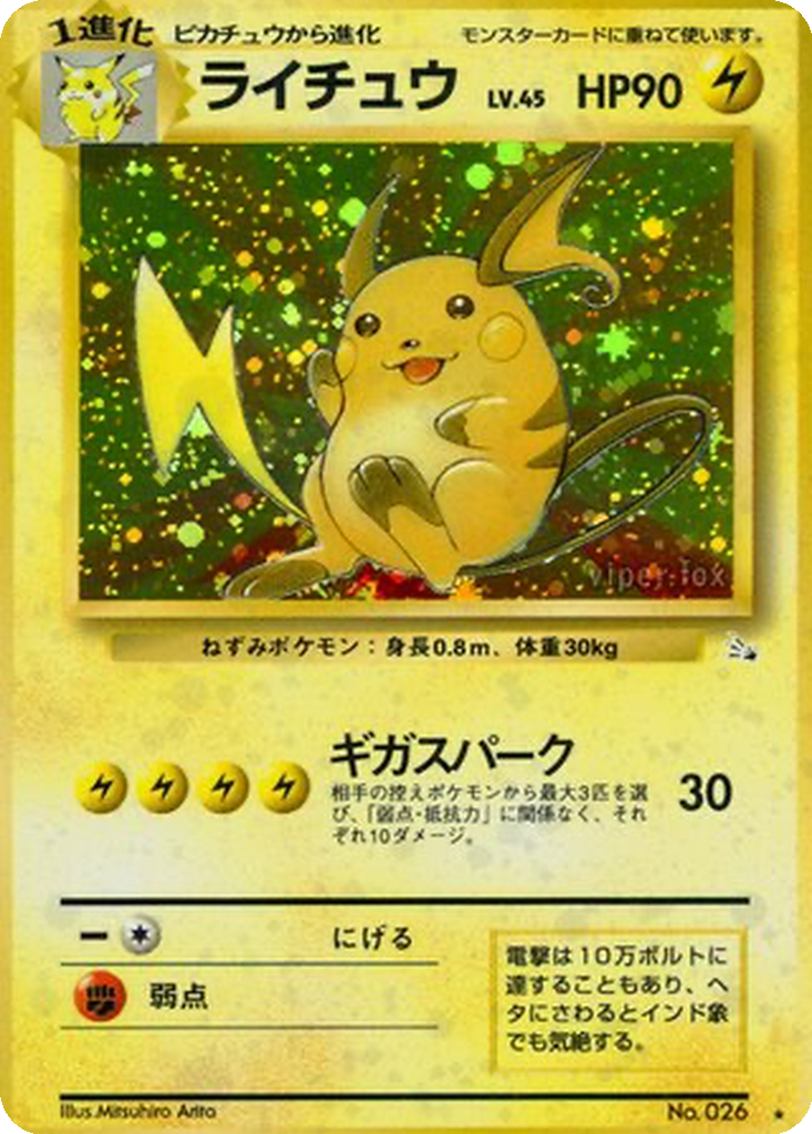 Raichu 24 - Mystery of the Fossils kart görseli