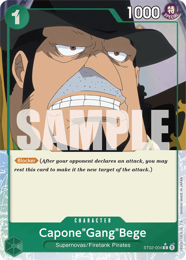 Capone"Gang"Bege (Alternate Art) ST02-004 - Premium Booster PRB01 kart görseli