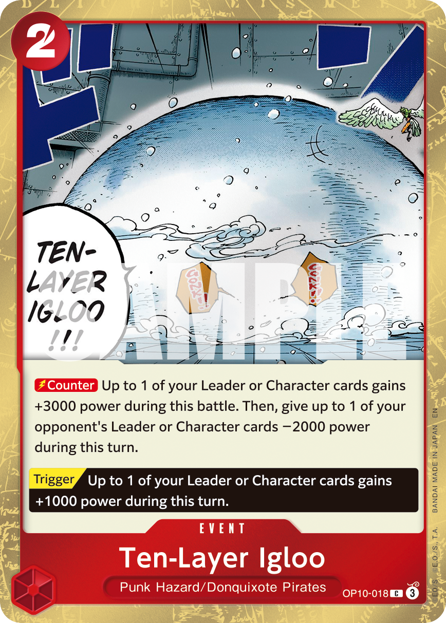 Ten-Layer Igloo (Pirate Foil) OP10-018 - Premium Booster Vol 2 PRB02 kart görseli