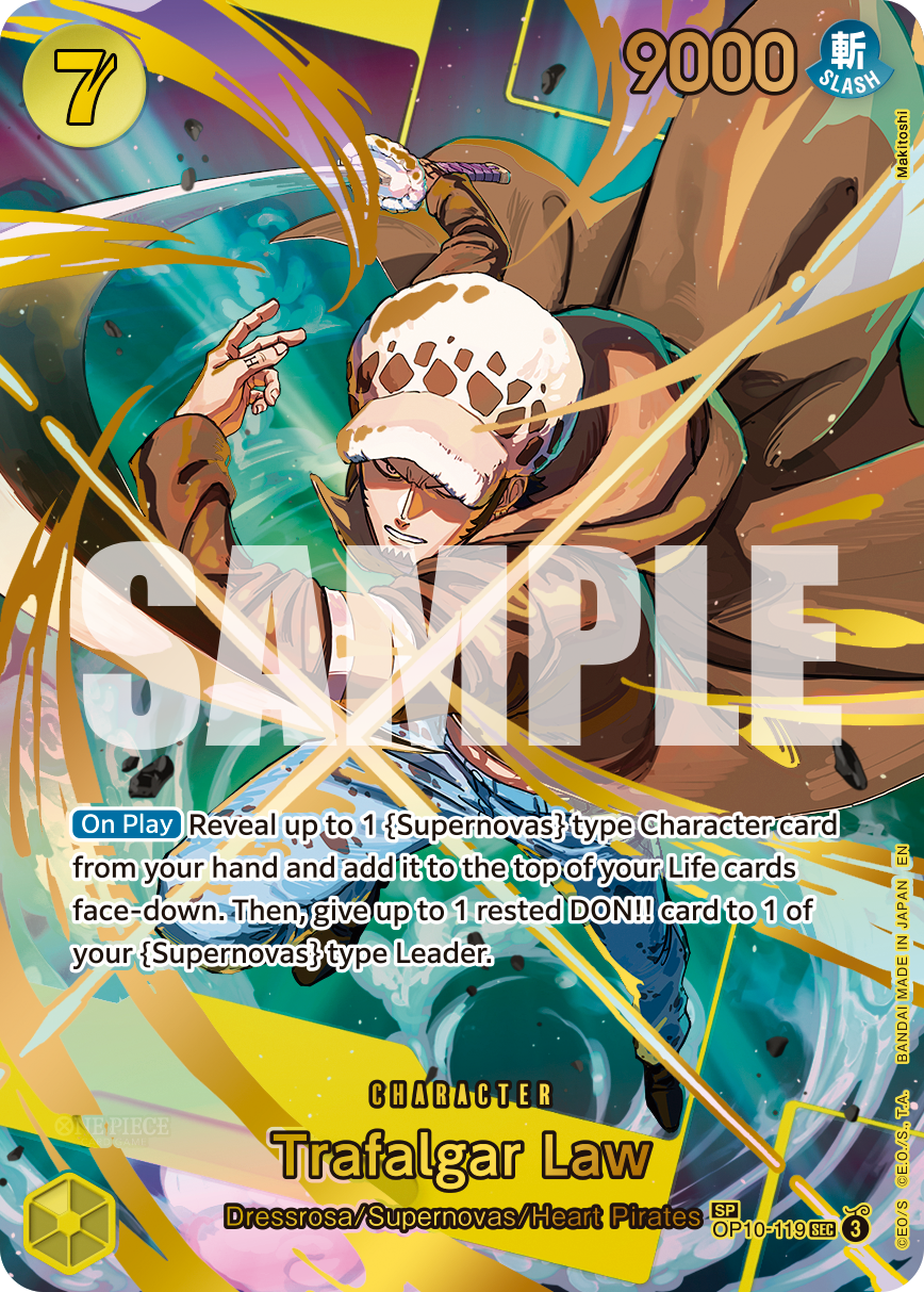 Trafalgar Law (Alternate Art) OP10-119 - Premium Booster Vol 2 PRB02 kart görseli