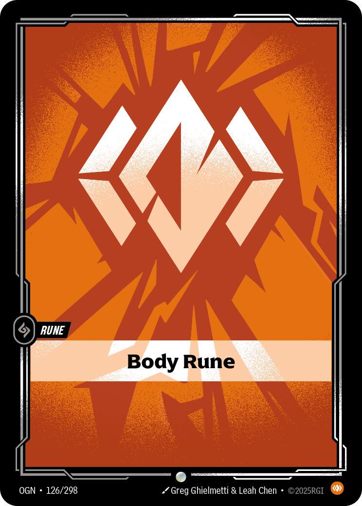 Body Rune 126 - Riftbound League of Legends OGN kart görseli