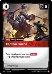 Captain Farron 15 - Riftbound League of Legends OGN kart gorseli