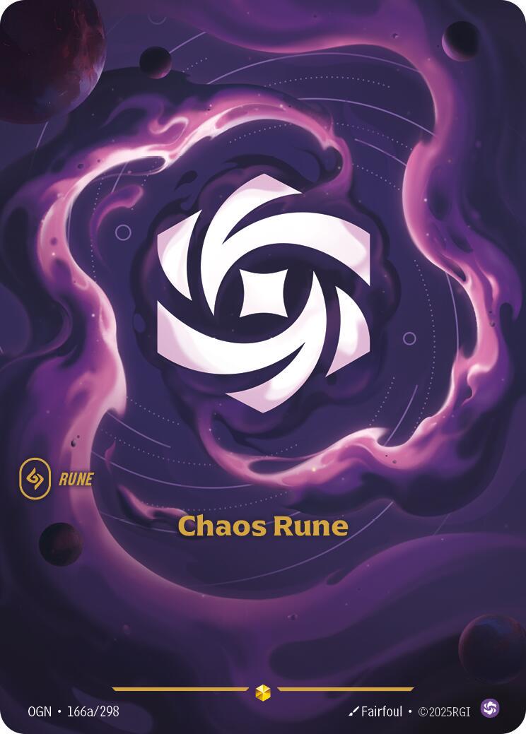 Chaos Rune 166a - Riftbound League of Legends OGN kart görseli