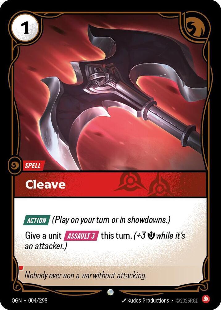 Cleave 4 - Riftbound League of Legends OGN kart görseli