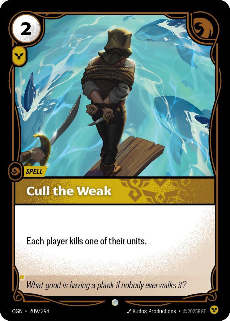 Cull the Weak 209 - Riftbound League of Legends OGN kart görseli